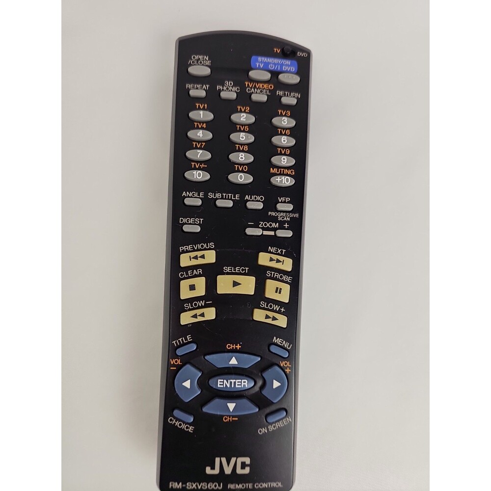 JVC RM-SXVS60J OEM TV DVD Remote Control Genuine Replacement Tested